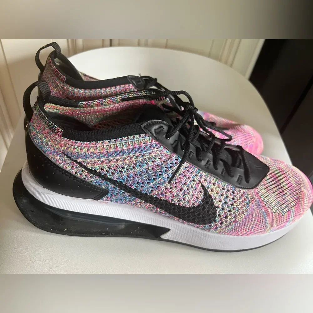 Nike Air Max Flyknit Racer Green Pink Black "Multi-Color" DJ6106-300 Men Sz 11